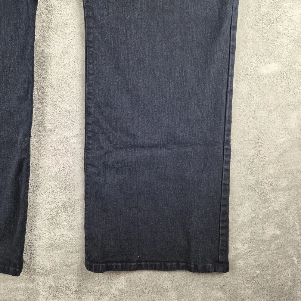 NYDJ Jeans Womens 18W Black Denim Straight Leg Lift Tuck Stretch Plus Size